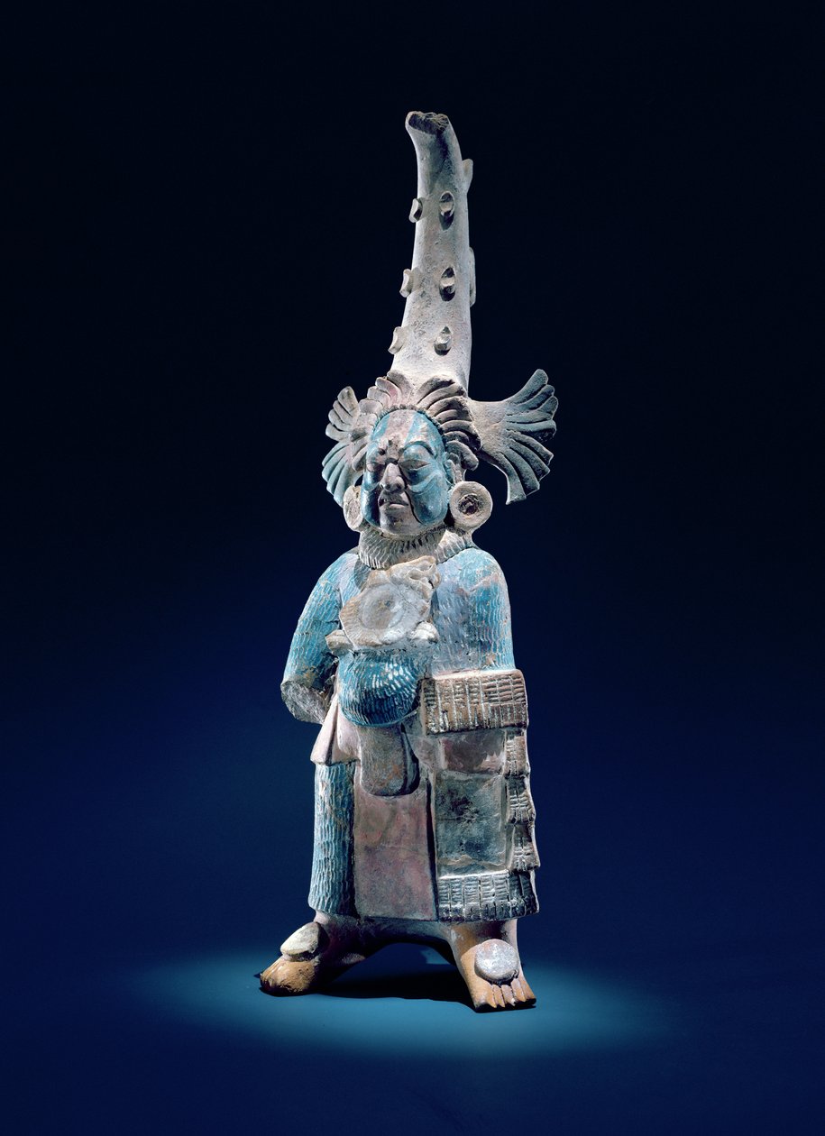 Sacerdote con vestiduras ceremoniales, Isla de Jaina de Mayan