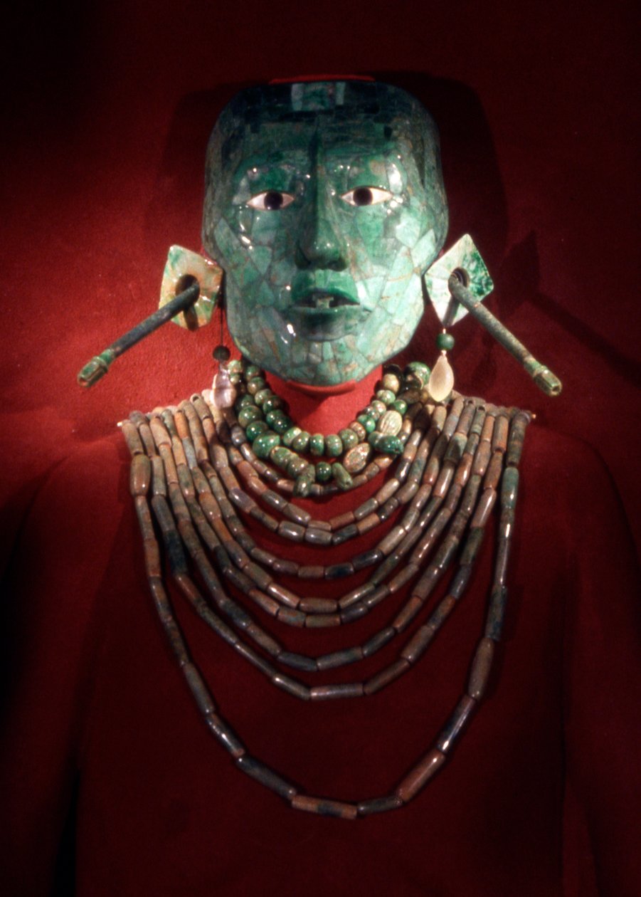 Joyas reales de Pacal, rey de Palenque, período clásico tardío de Mayan