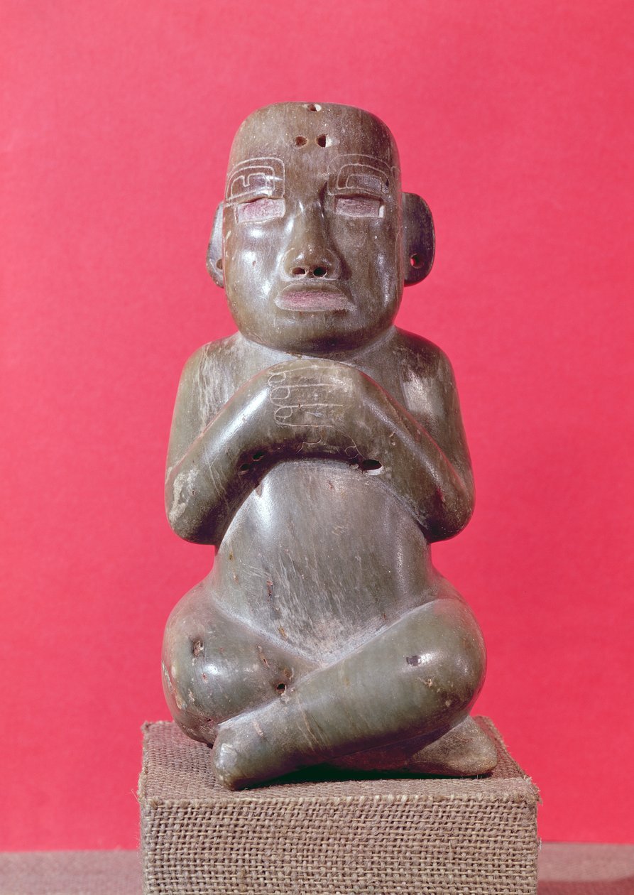 Estatuilla de un hombre de Mayan