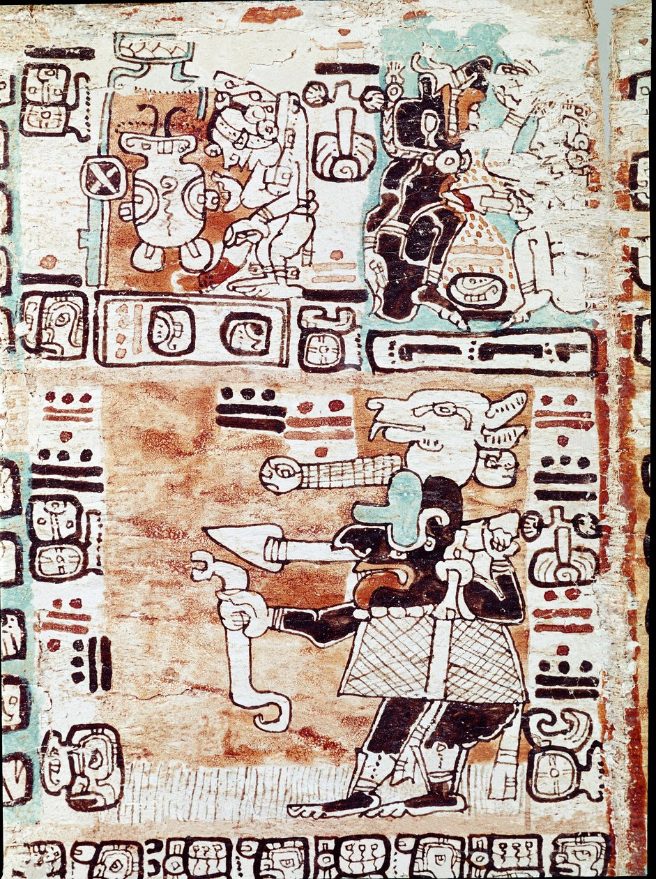El códice de Madrid o códice tro-cortesiano, trata de horóscopos y tablas astrológicas, reportado en España por Hernán Cortés (1485-1547). Miniaturas pintadas de Mayan Mayan