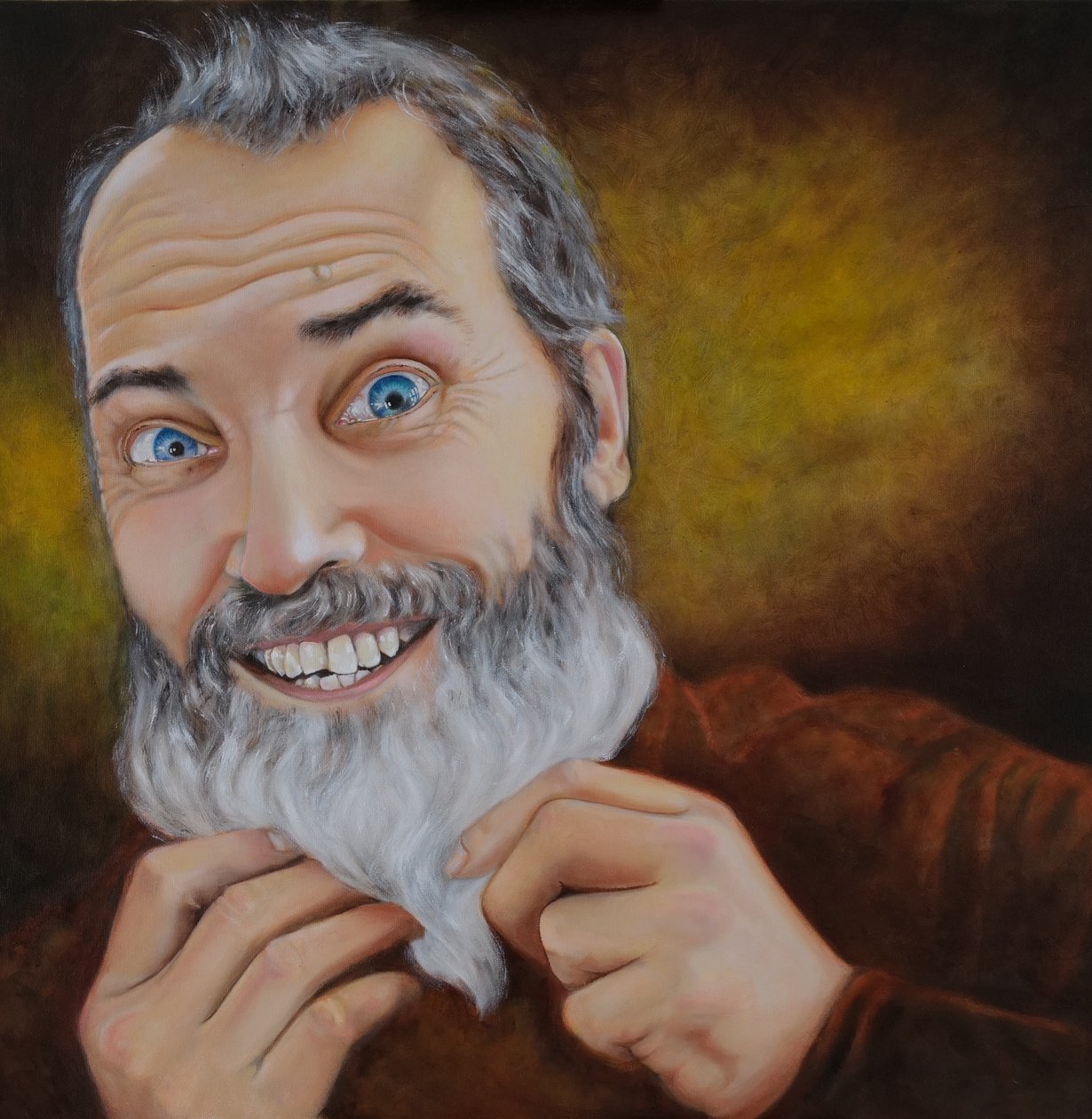 La barba, 2022 (óleo sobre lienzo) de Maylee Christie
