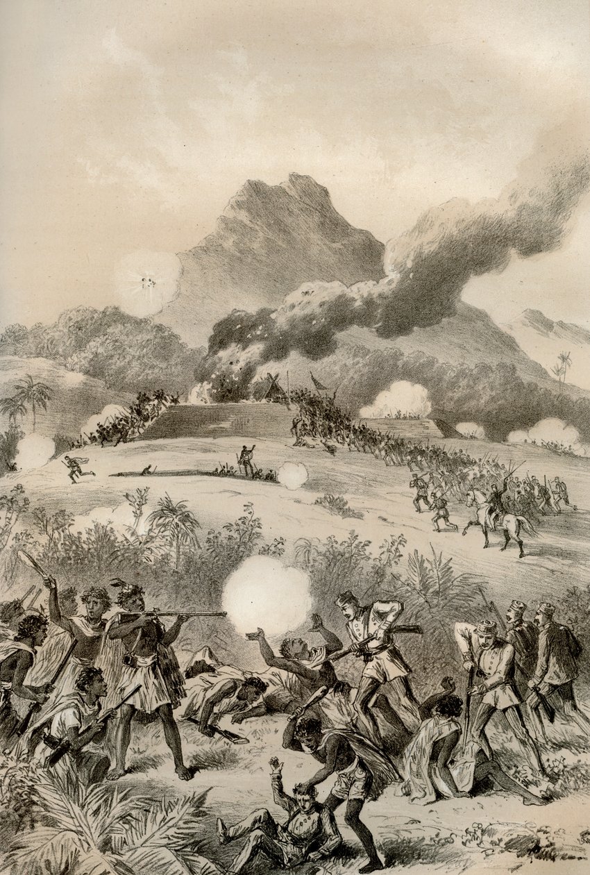 Tomando un reducto maorí, Guerras Maoríes de McFarlane and Erskine