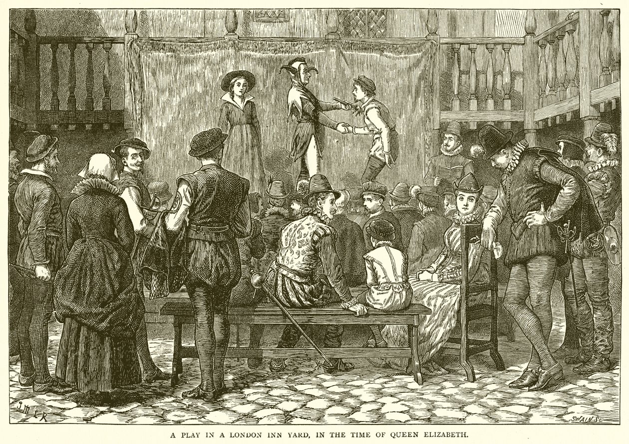 Una obra en una posada londinense, en la época isabelina de McLaren John Ralston