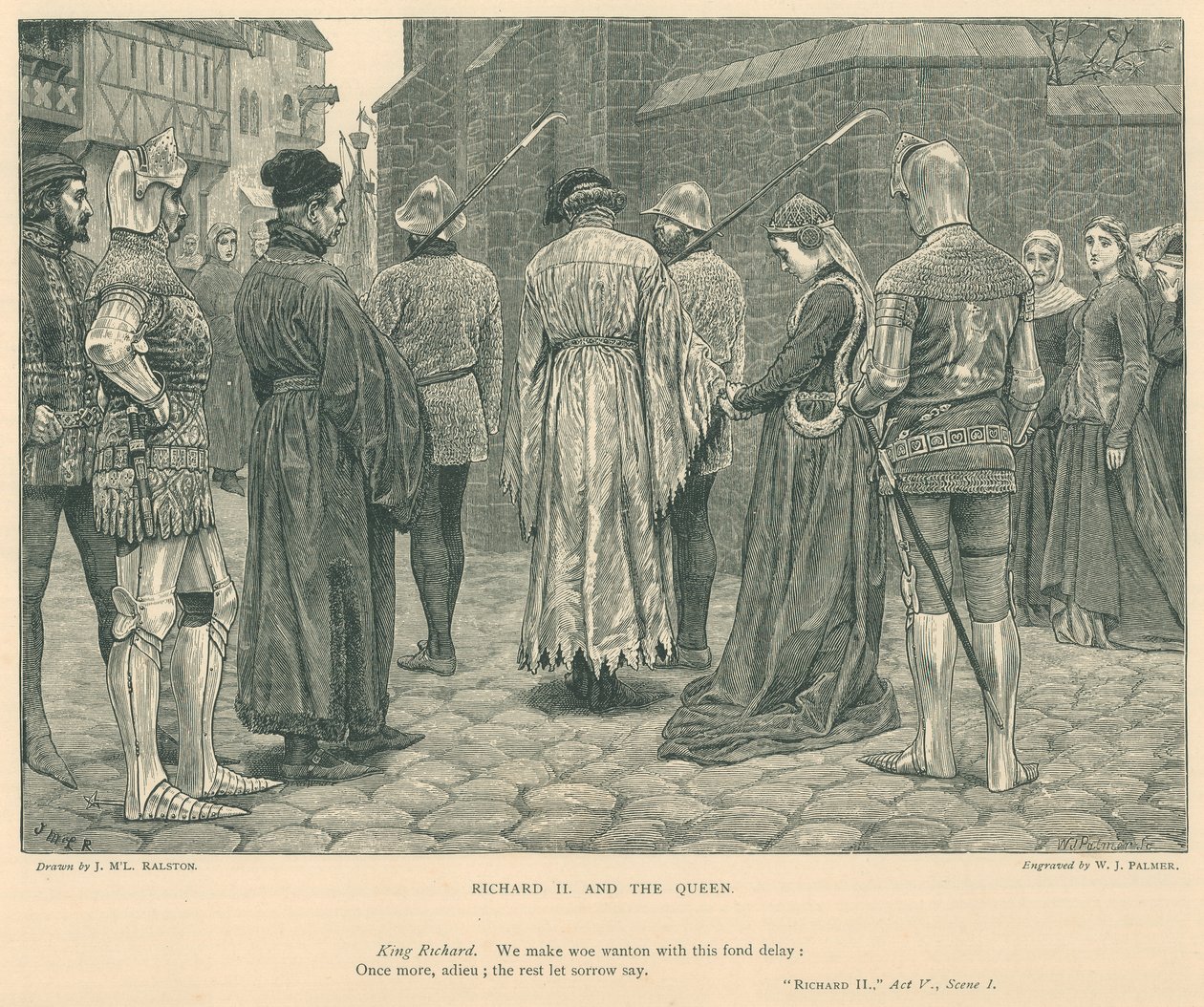 Ilustración del rey Ricardo II (grabado) de McLaren John Ralston