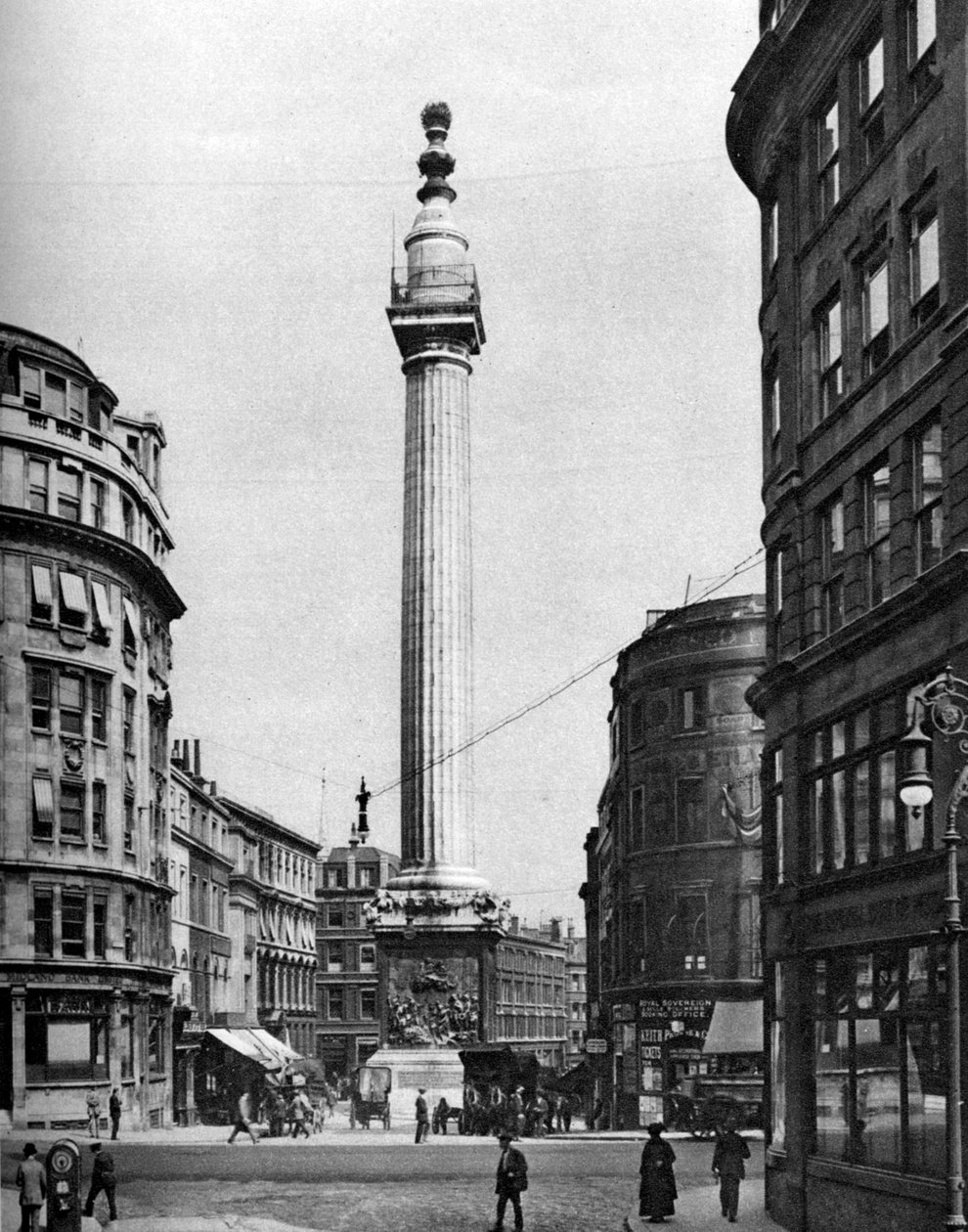 El Monumento al Gran Incendio, Londres, 1926-1927 de McLeish
