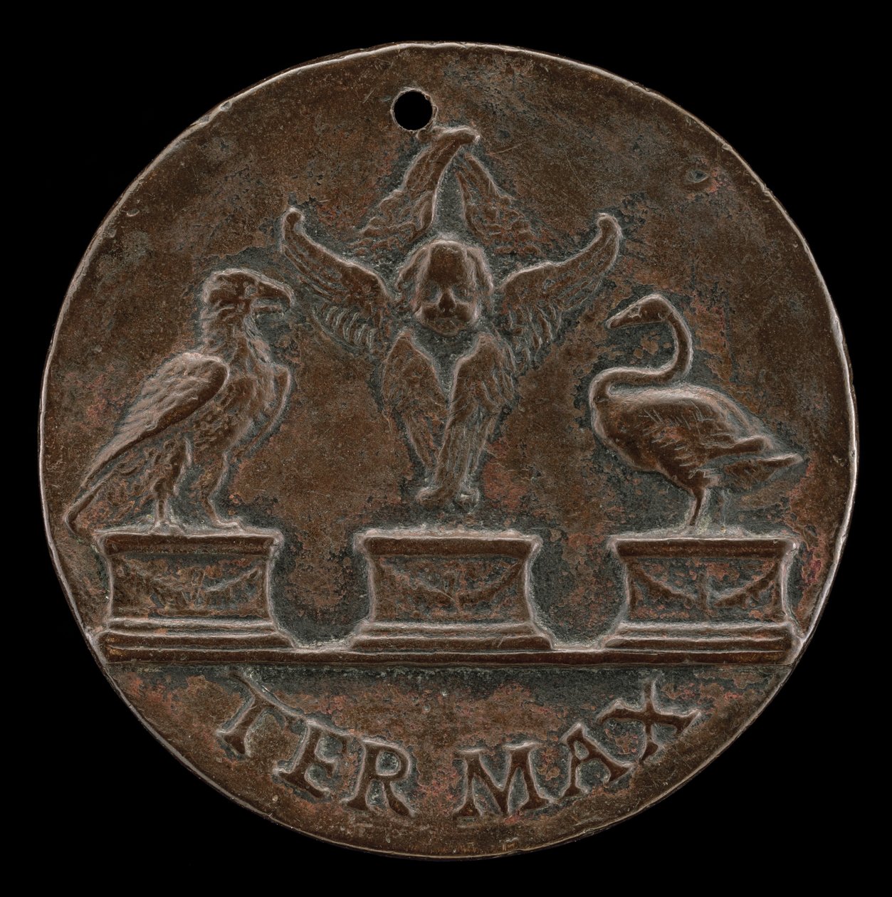 Querubín, cisne y águila [reverso], c. 1513 de Mea