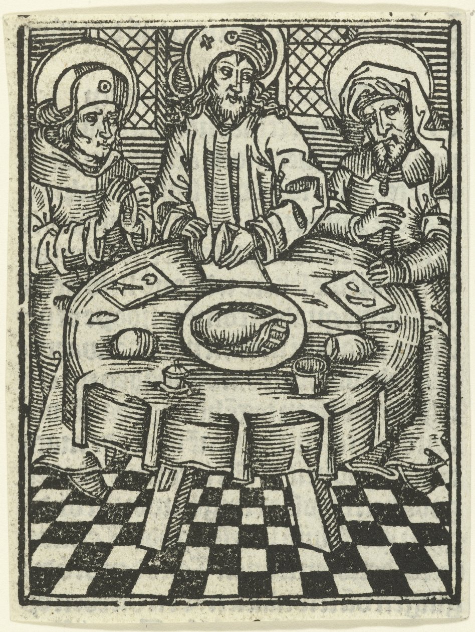 La comida en Emaús de Meester van de Delbecq Schreiber Passie (attributed to)