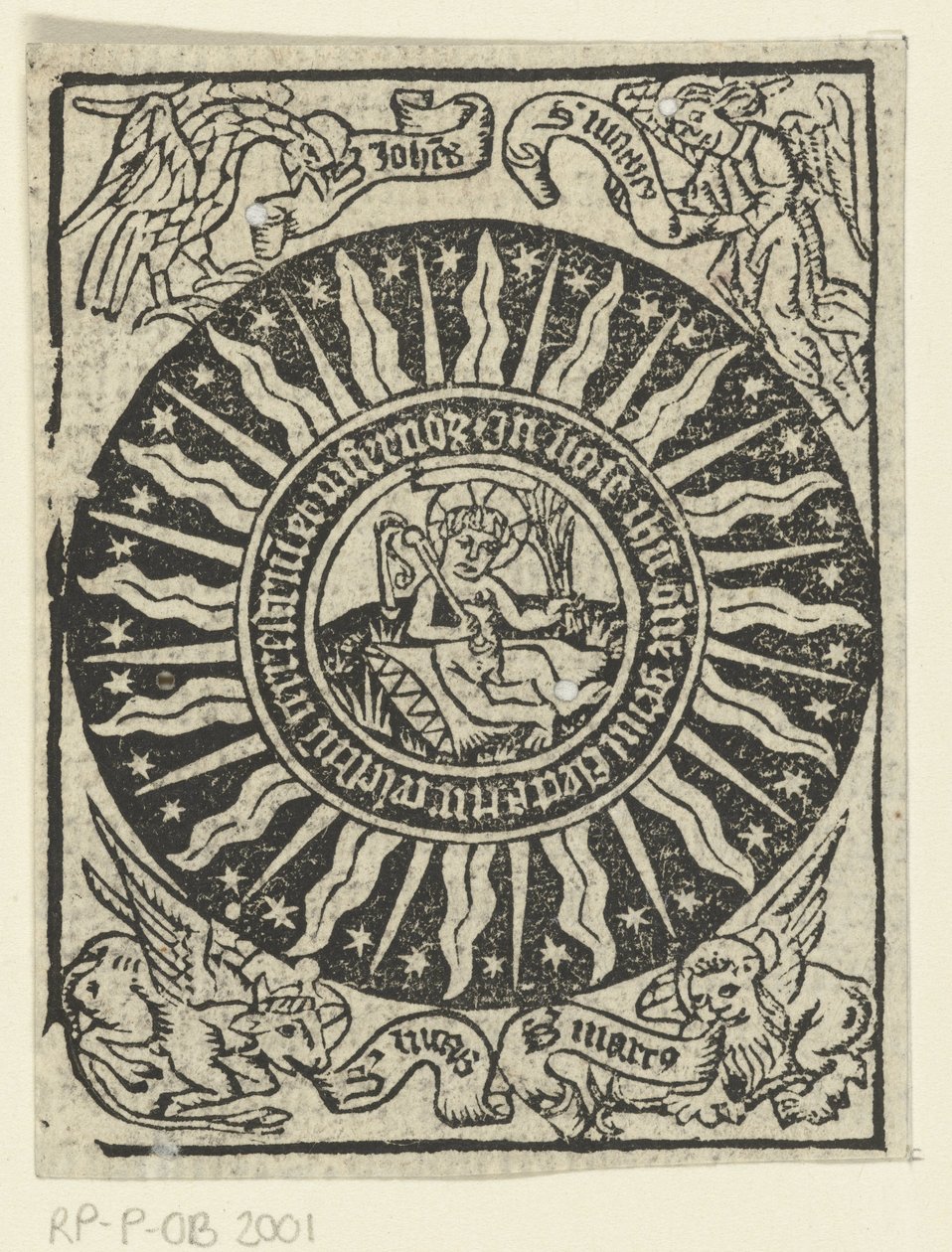 El niño Jesús se castiga a sí mismo. de Meester van de Delbecq Schreiber Passie (attributed to)