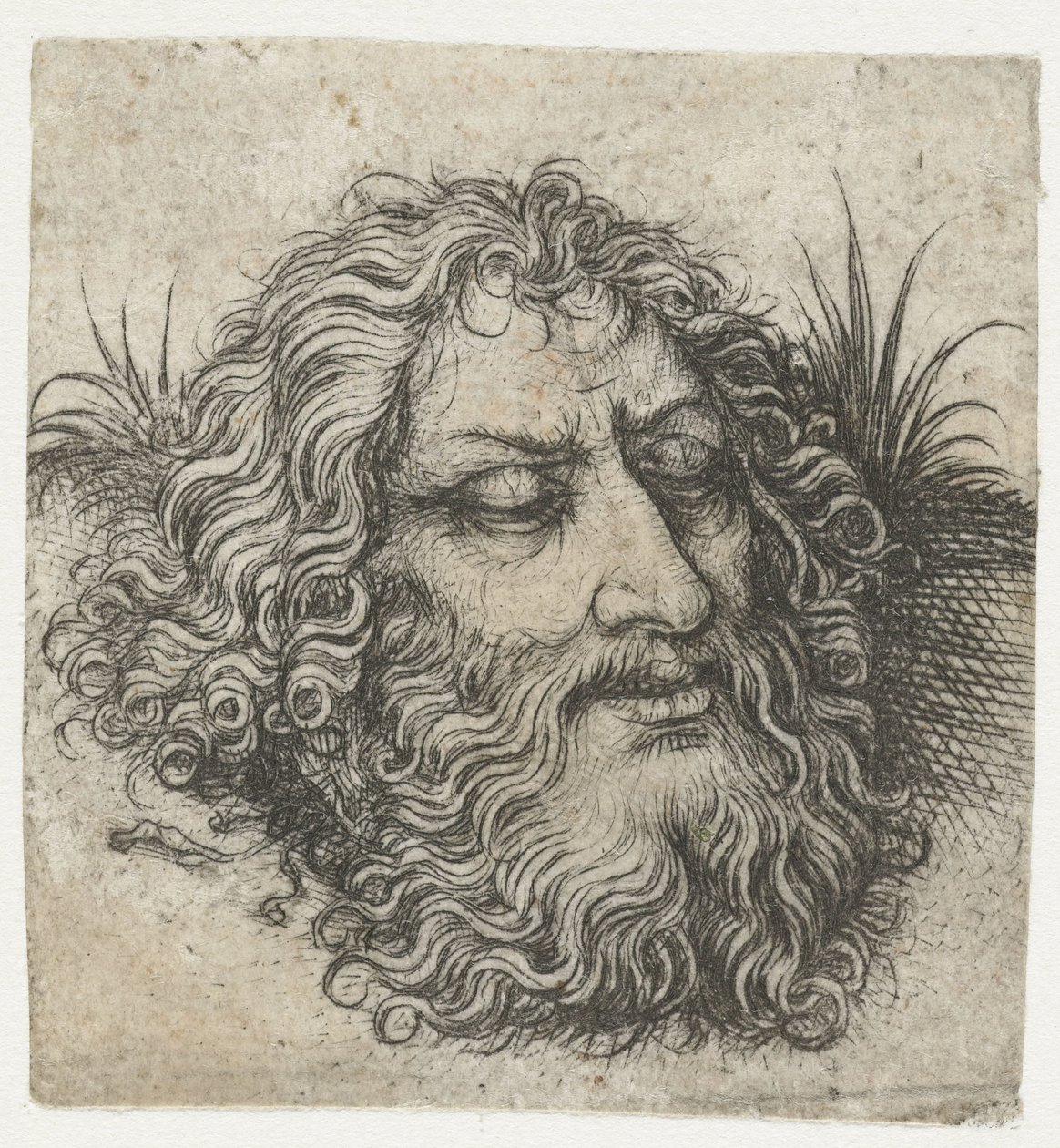 La cabeza de Juan el Bautista o de Goliat de Meester van het Amsterdamse Kabinet