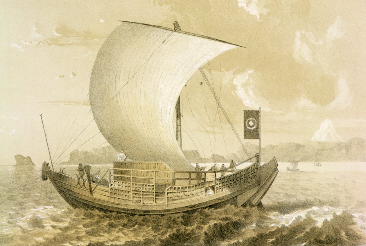 Junk japonés, pub. por Sarony y Co., c.1856 de Meffert