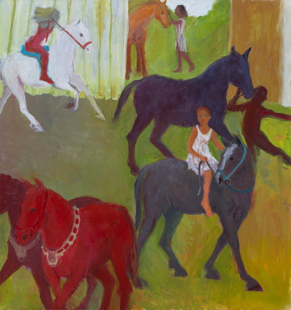 Cavalli, 2023 (óleo sobre lienzo) de Megan Williamson