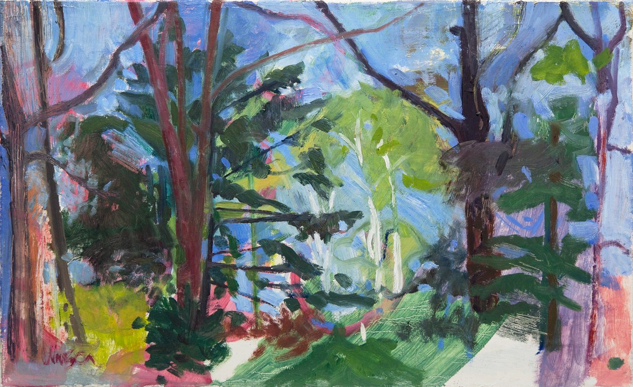 Bosque nacional de Chequamegon, 2016 (óleo sobre lienzo) de Megan Williamson