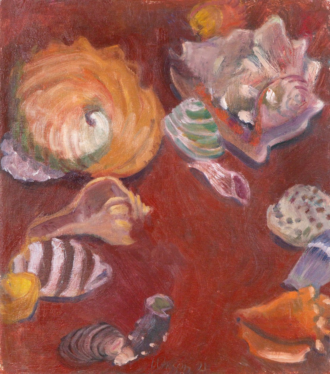 Desde el fondo del mar, 2021 (óleo sobre lienzo) de Megan Williamson