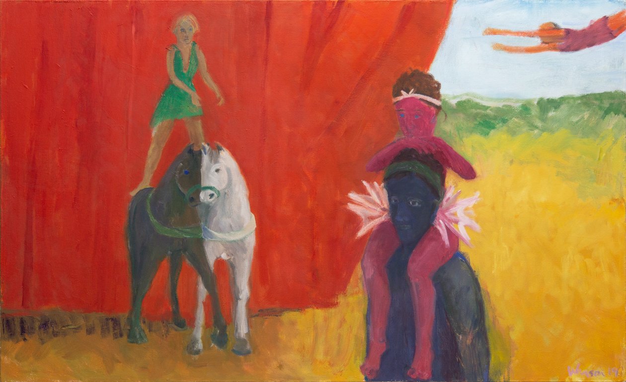 Tres, dos, uno, 2019 (óleo sobre lienzo) de Megan Williamson