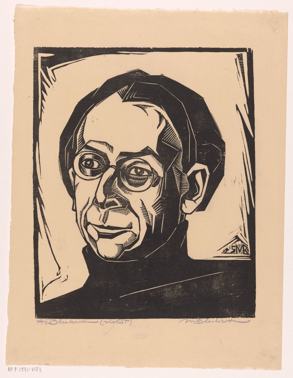 Retrato de Abraham Bleekrode de Meijer Bleekrode (signed by artist)