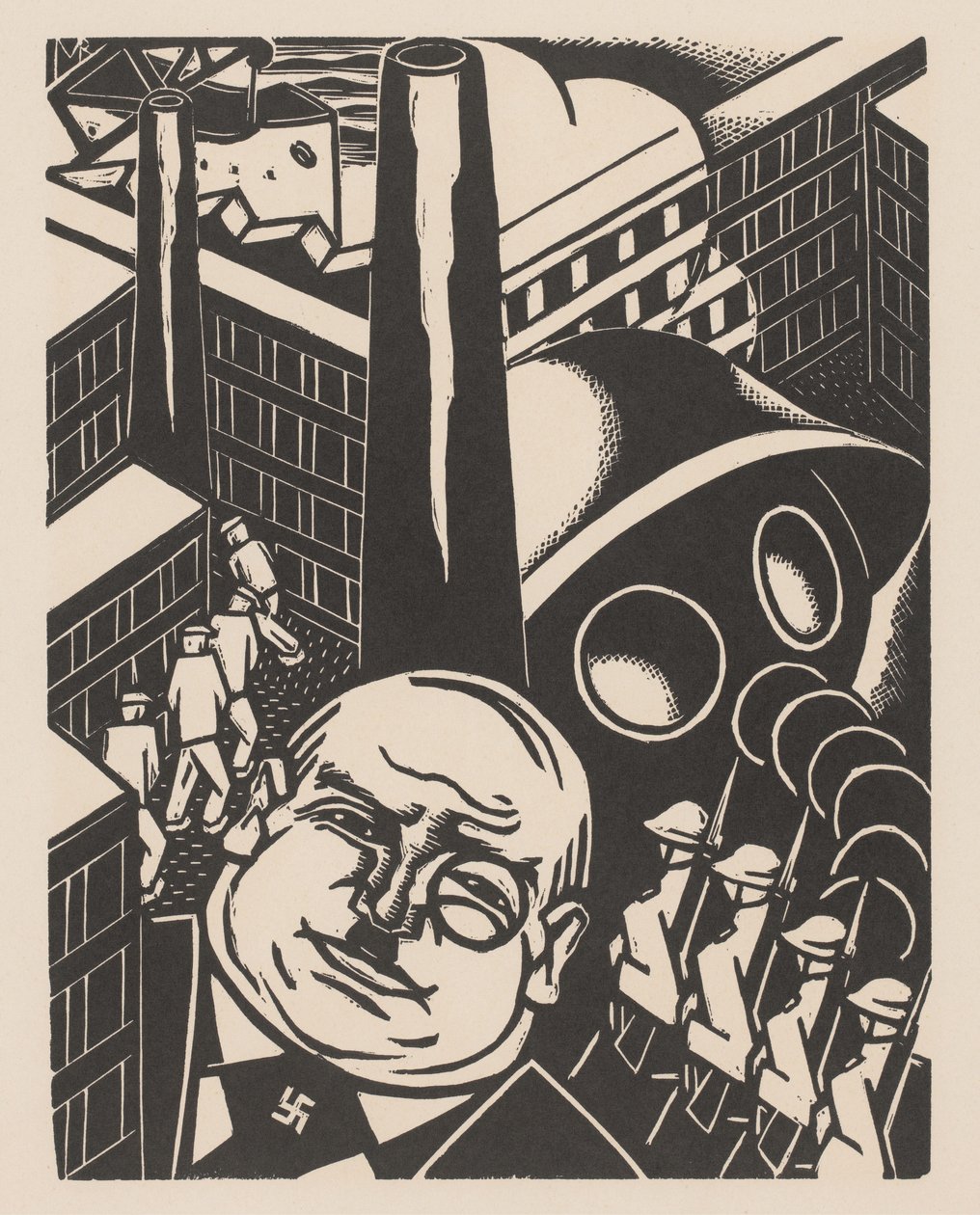 industria de guerra Contra la guerra y el fascismo (título de la serie) de Meijer Bleekrode