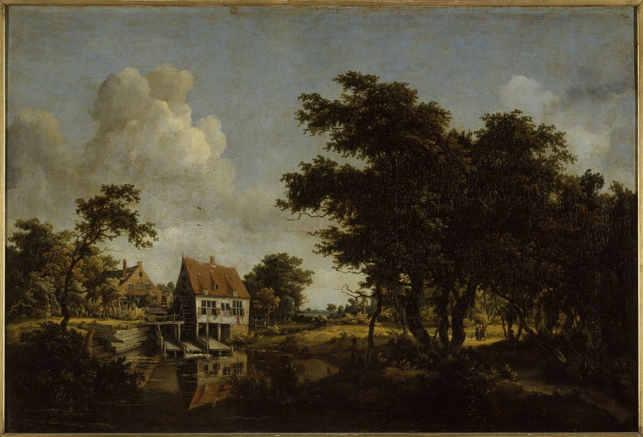 Los molinos, entre 1664 y 1668 (óleo) de Meindert Hobbema