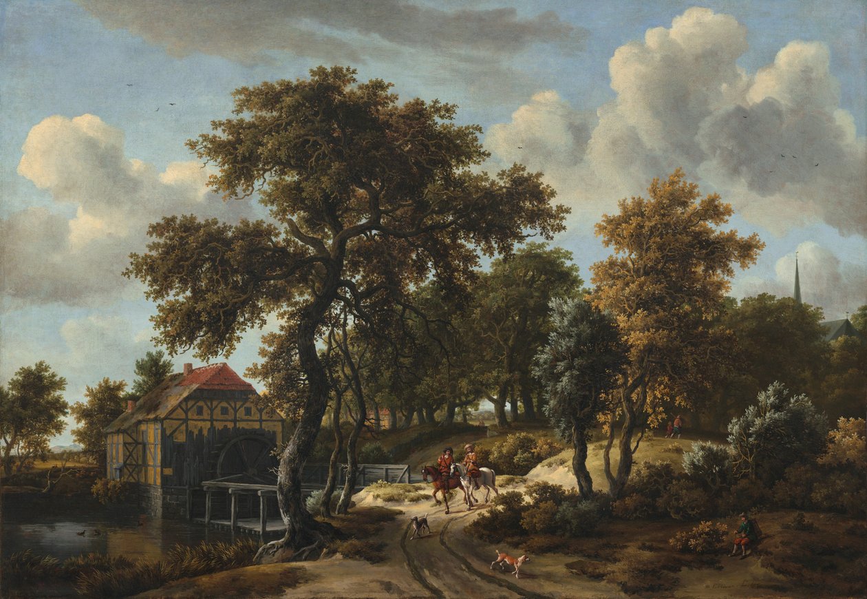 Los viajeros, 166[2] de Meindert Hobbema