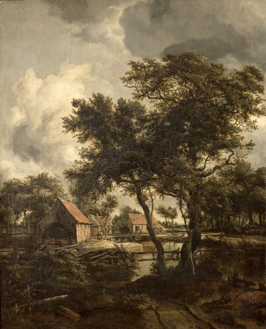 El molino de agua, c.1660 de Meindert Hobbema