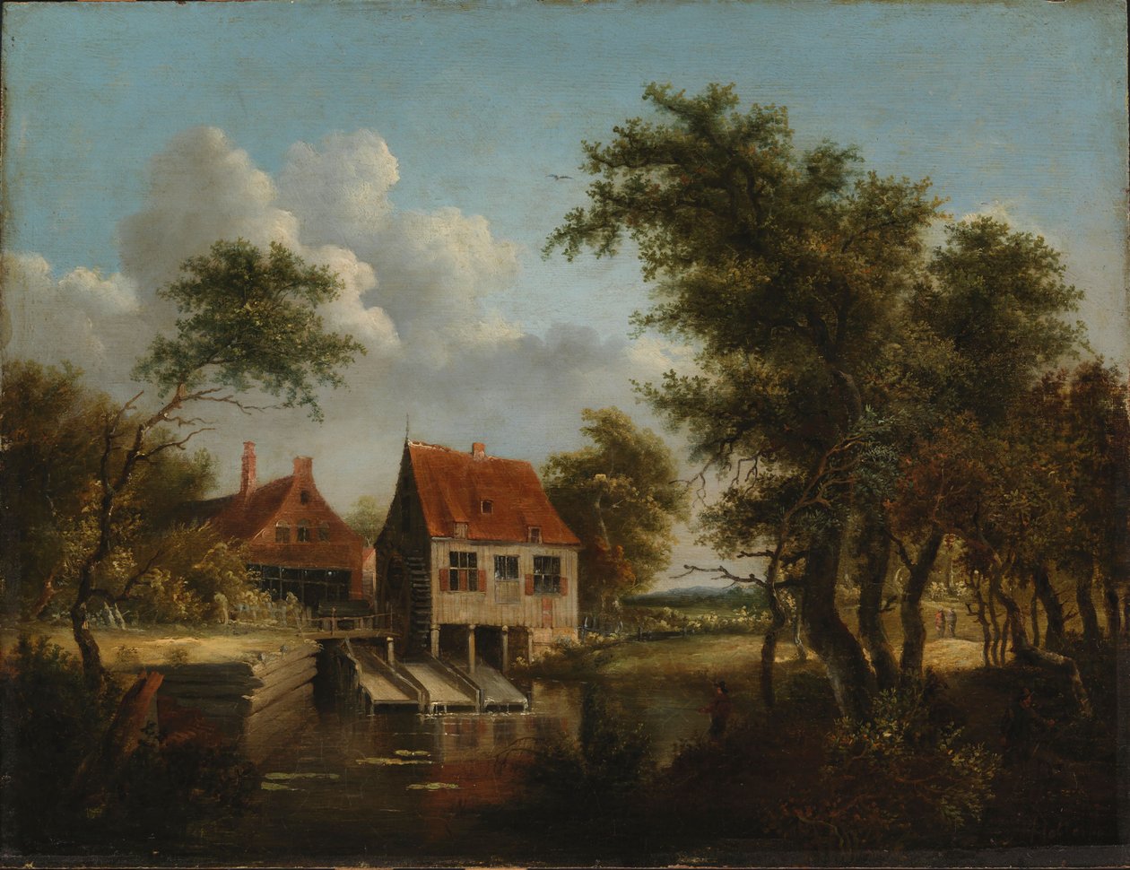 El molino de agua de Meindert Hobbema