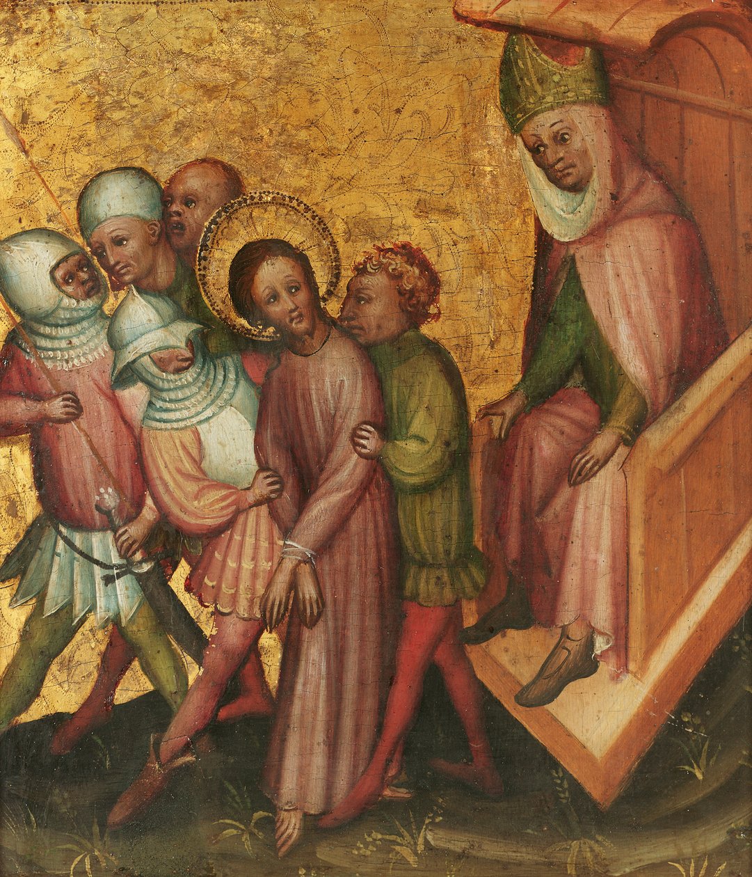 Cristo ante Caifás de Meister der Passionstäfelchen