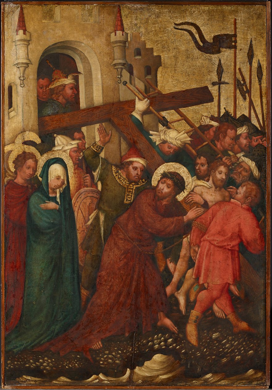 Cristo cargando la cruz de Meister der St. Lambrechter Votivtafel
