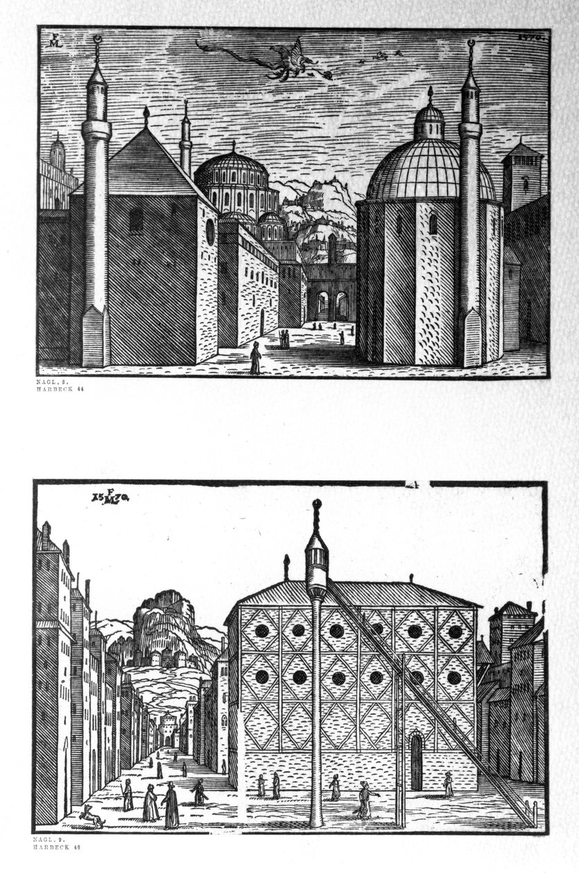 Calles y mezquitas de Constantinopla, 1570 de Melchior Lorck