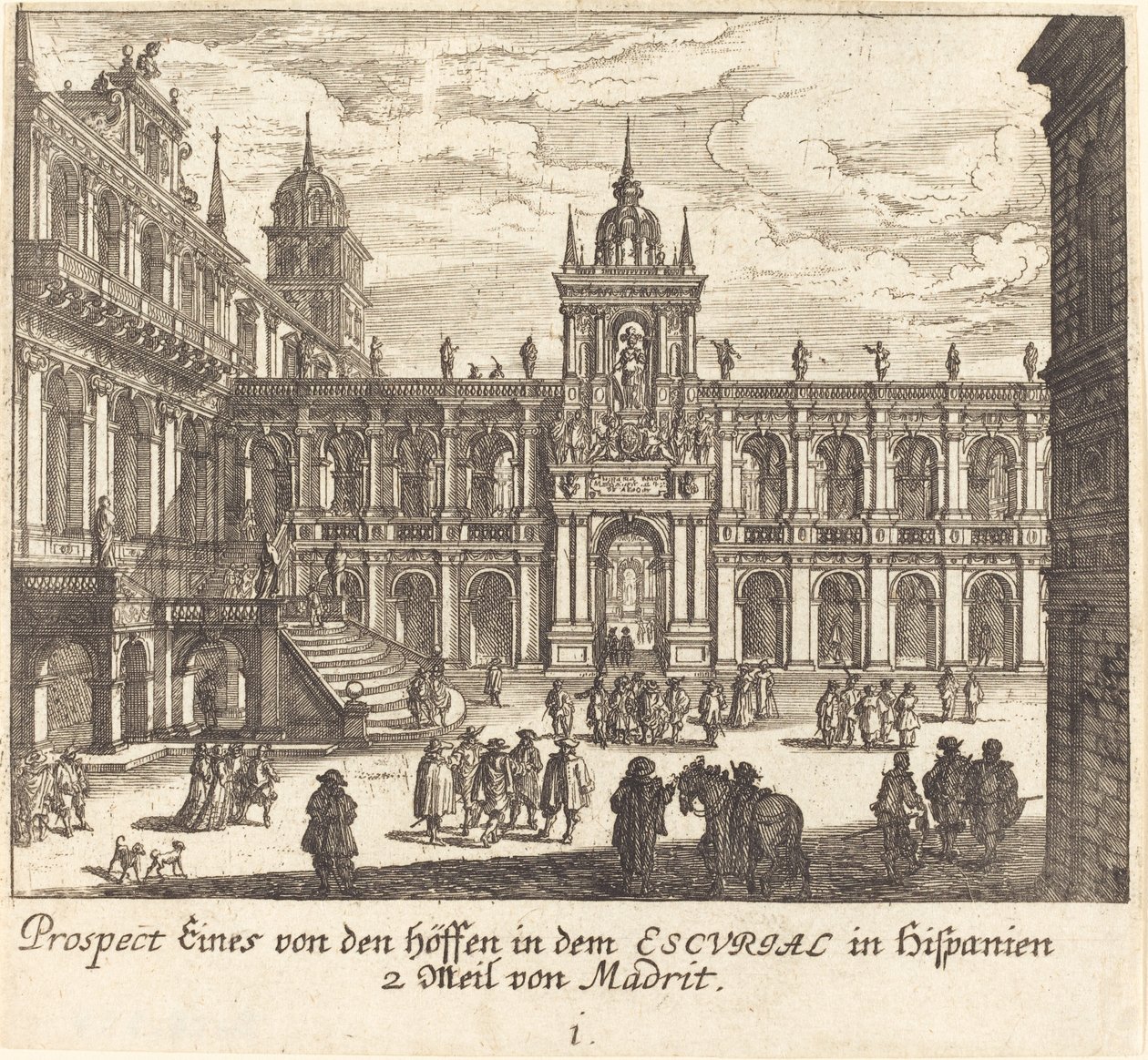 Escorial, España de Melchior Küsel after Johann Wilhelm Baur