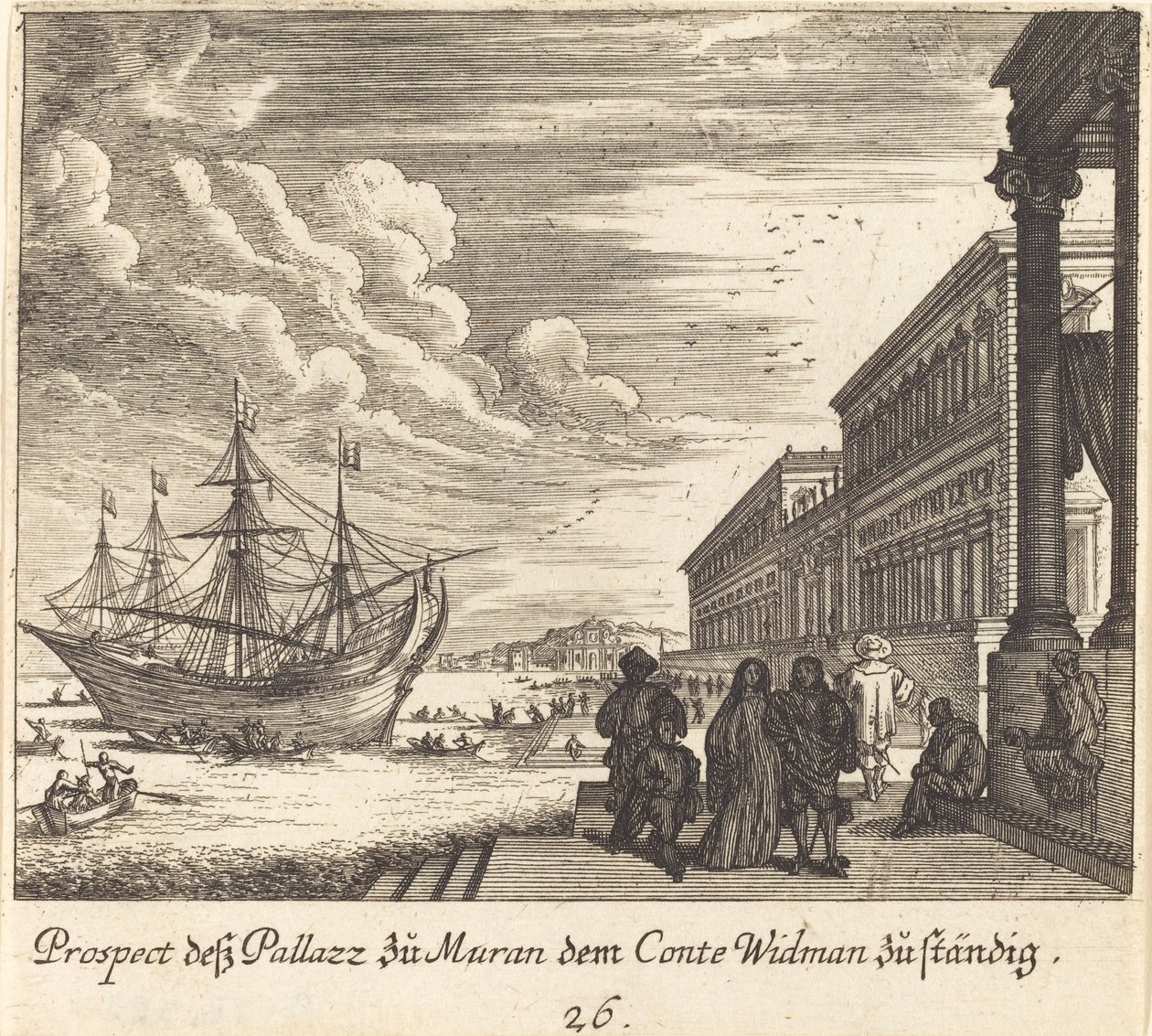Palacio del Conde Widman de Melchior Küsel after Johann Wilhelm Baur