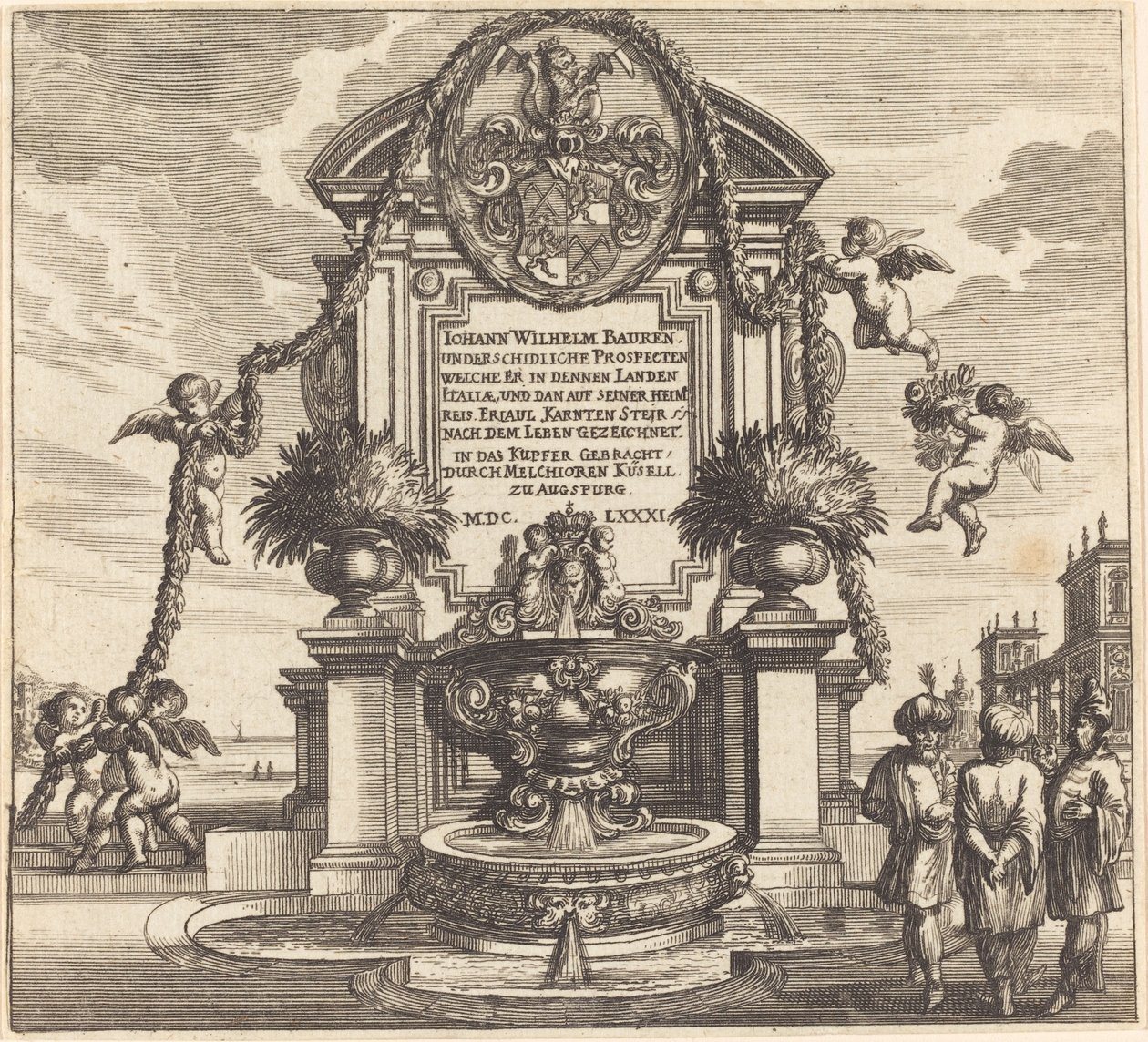 Página de Título de Melchior Küsel after Johann Wilhelm Baur