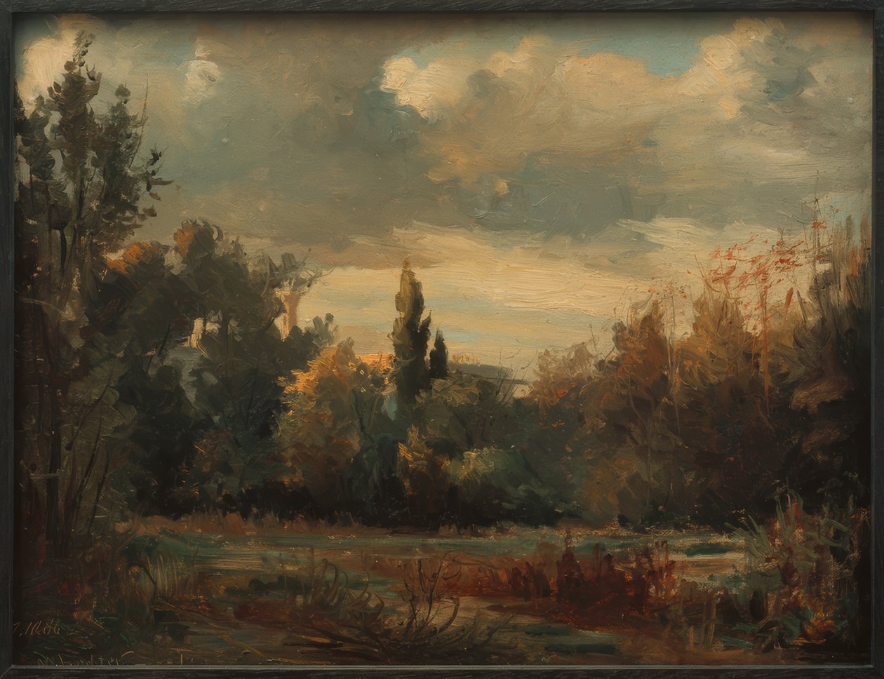 Paisaje del parque de Berlín de Melchior Lechter