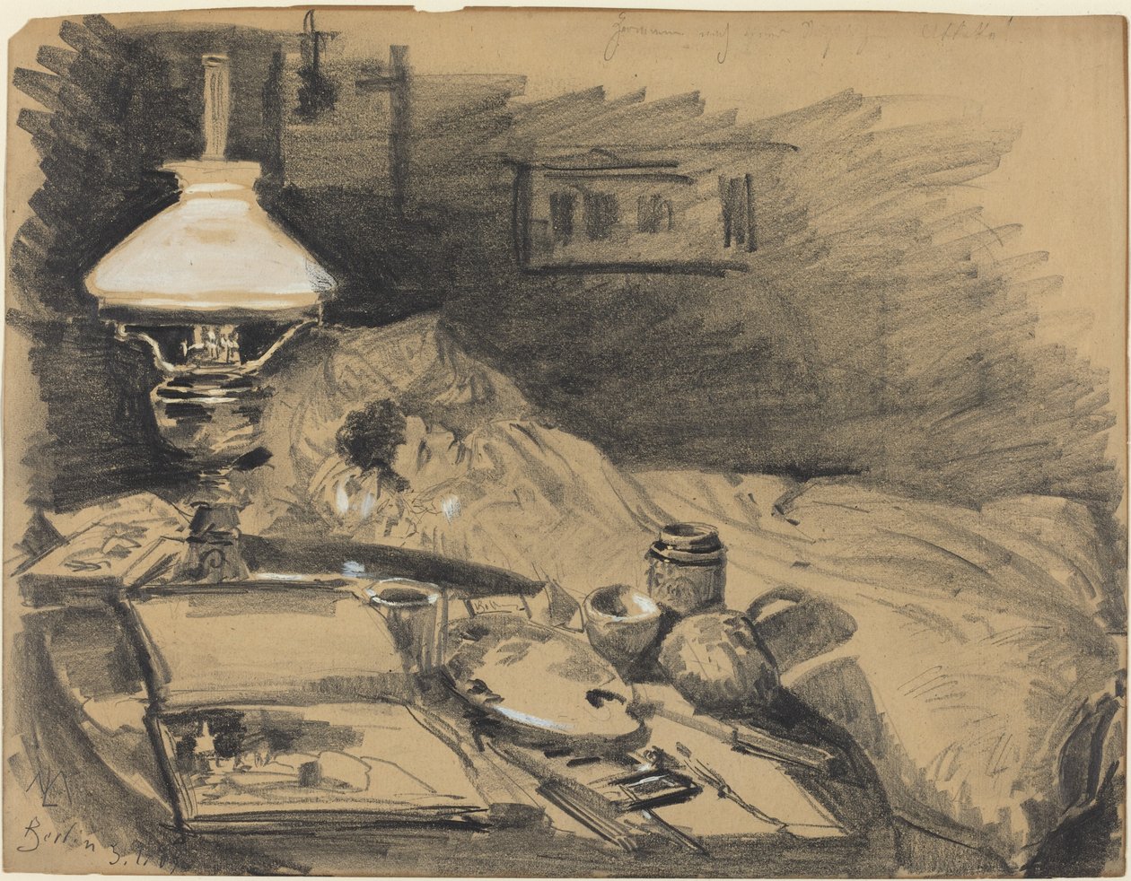 El estudio del artista de Melchior Lechter
