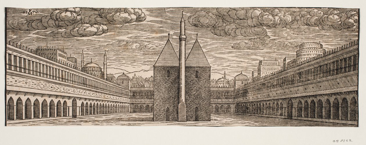 Un albergue de caravanas (Han) de Melchior Lorck