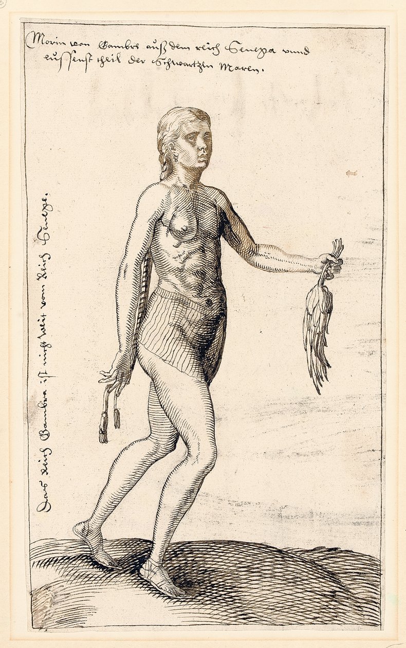 Una mujer de Gambia, 1583 de Melchior Lorck