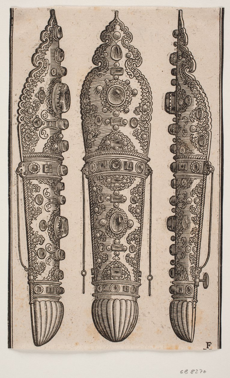 Soporte para la pluma en el tocado de un jenízaro de Melchior Lorck