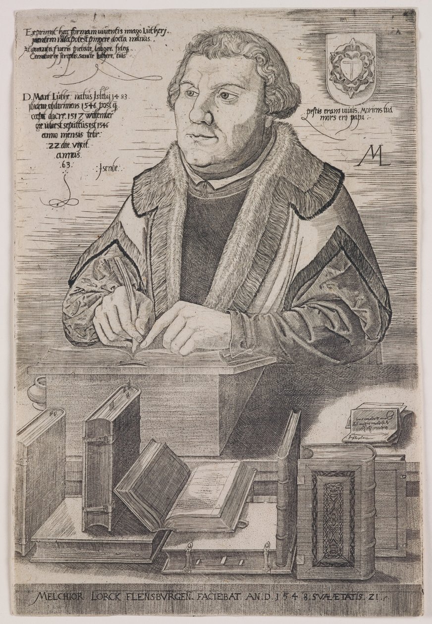 Martín Lutero de Melchior Lorck