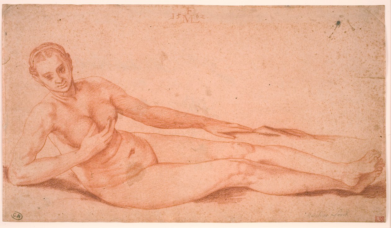 Desnudo femenino reclinado de Melchior Lorck