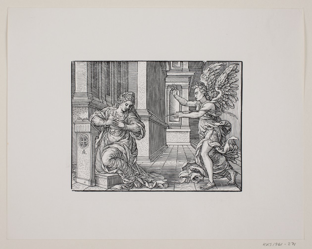 La Anunciación de la Virgen María de Melchior Lorck