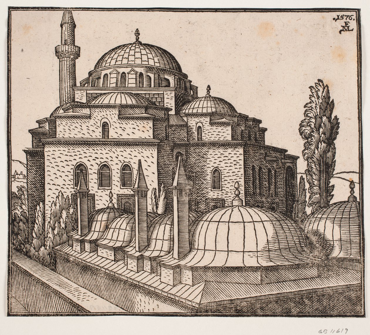 La mezquita Atik Ali Pasha en Estambul de Melchior Lorck