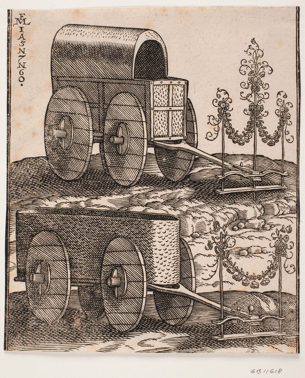 Dos carros de Melchior Lorck