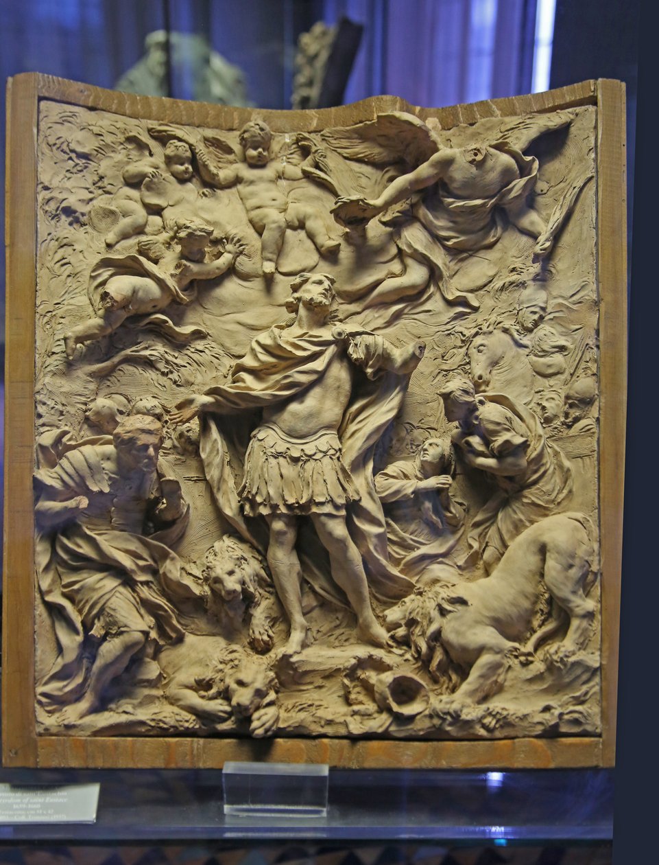 El martirio de San Eustaquio, 1660 de Melchiorre Cafa