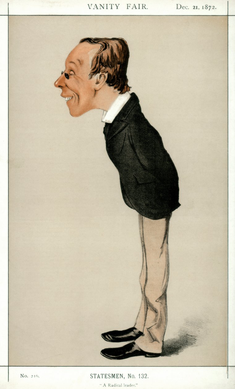 Un Líder Radical, Henry Fawcett MP, político y economista británico, 1872 de Melchiorre Delfico