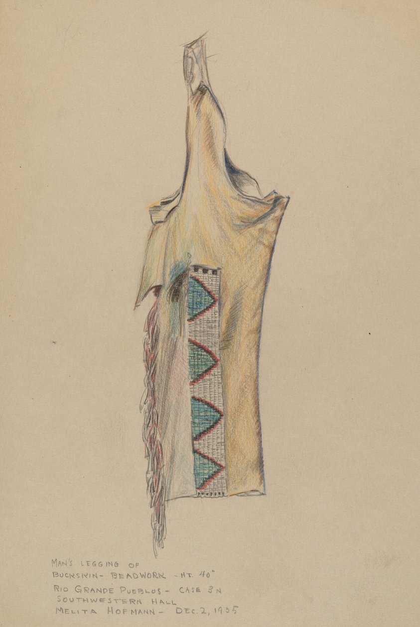 Polaina de Piel de Venado con Abalorios de Melita Hofmann