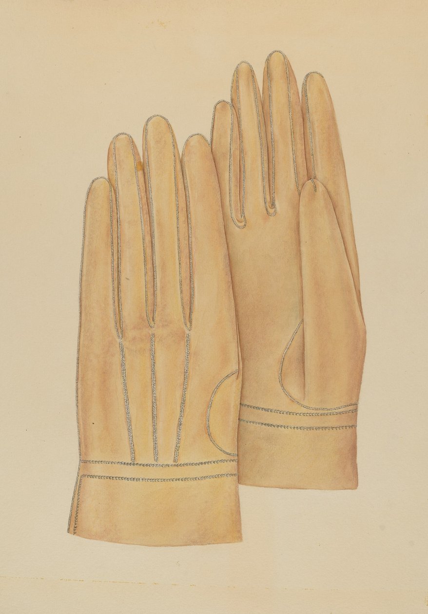 Guantes de hombre, c. 1938 de Melita Hofmann