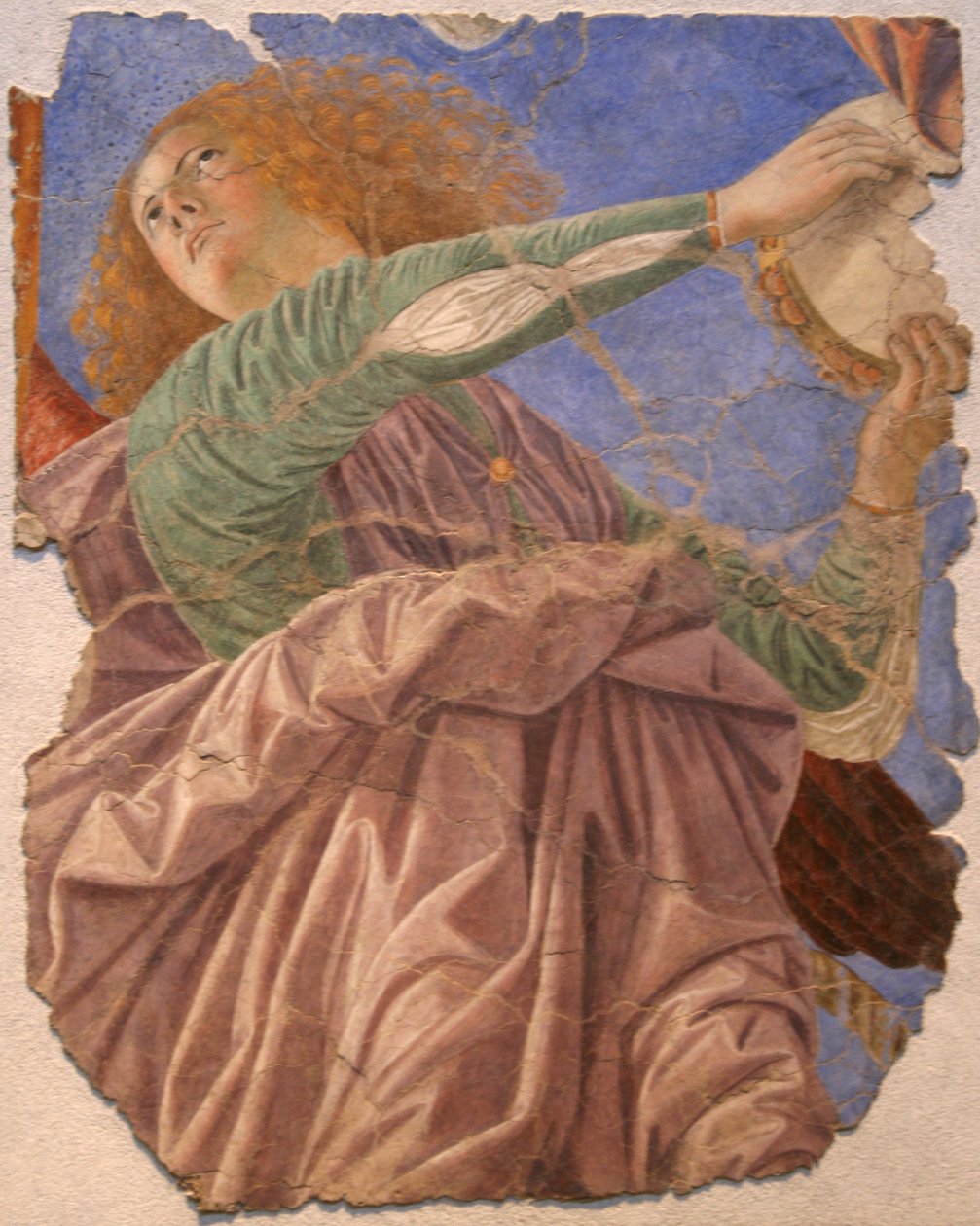 Tocador de tambor de marco de Melozzo da Forli