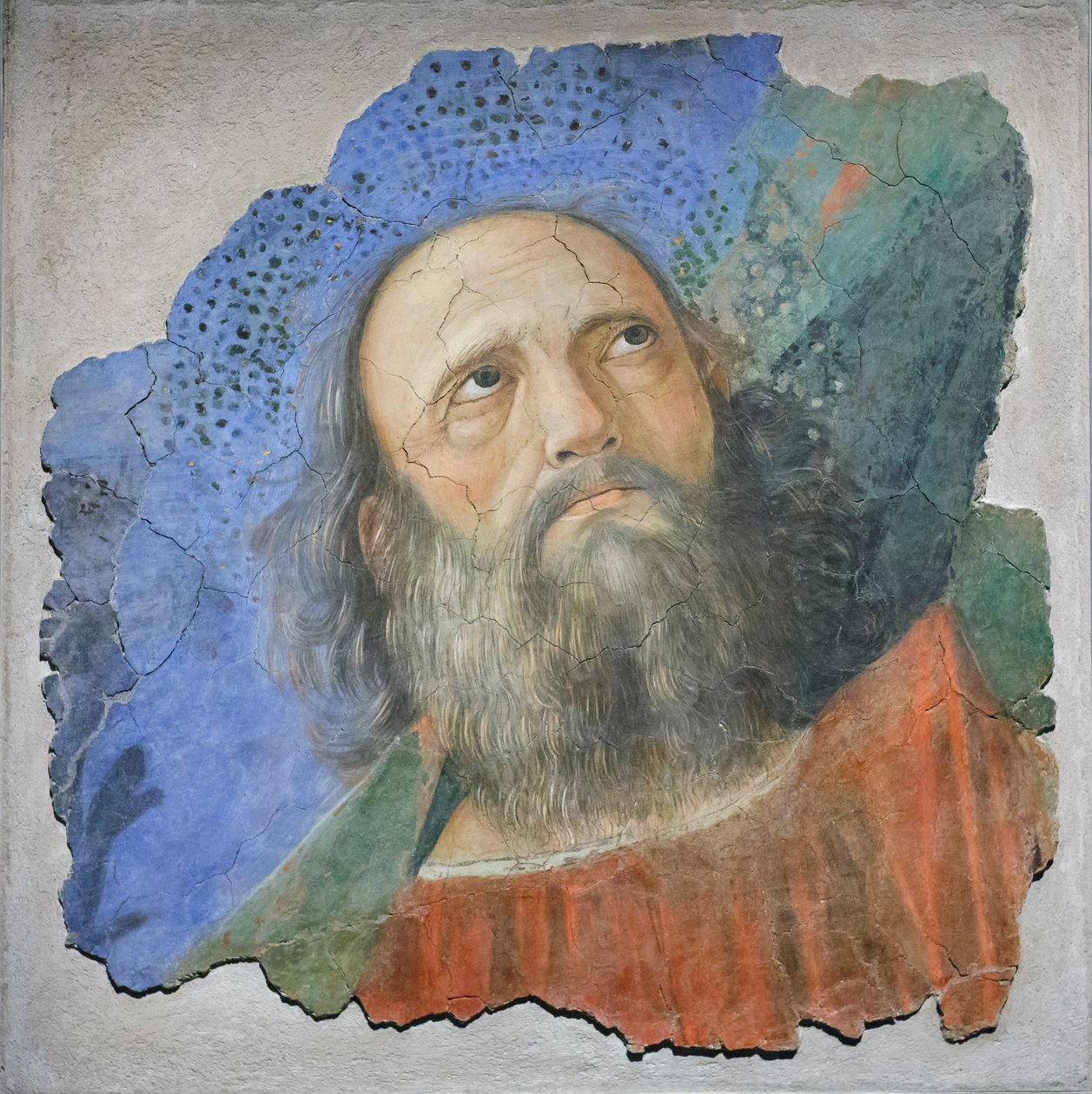 Cabeza de apóstol, c.1480 (fresco) de Melozzo da Forli