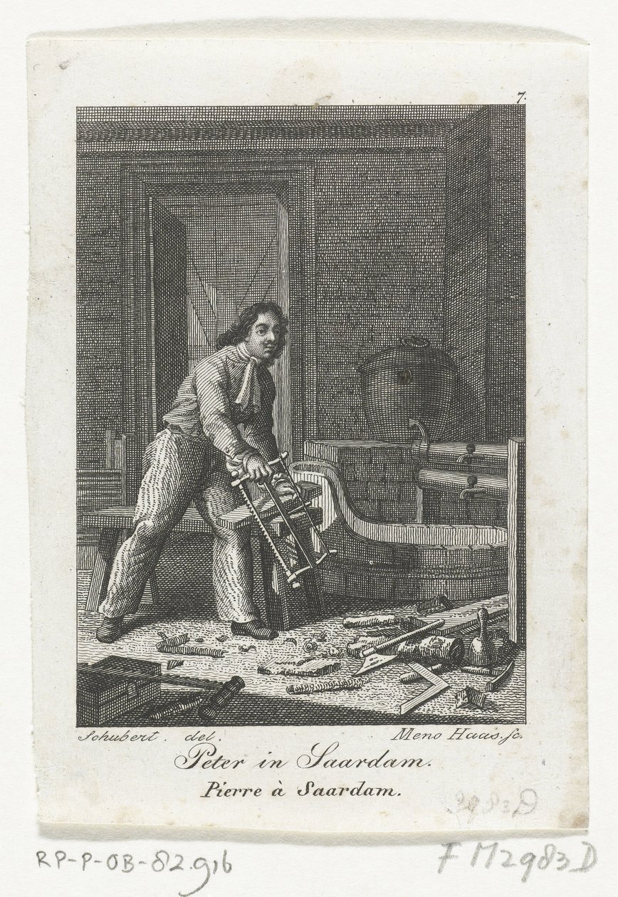 Pedro el Grande en Zaandam de Meno Haas