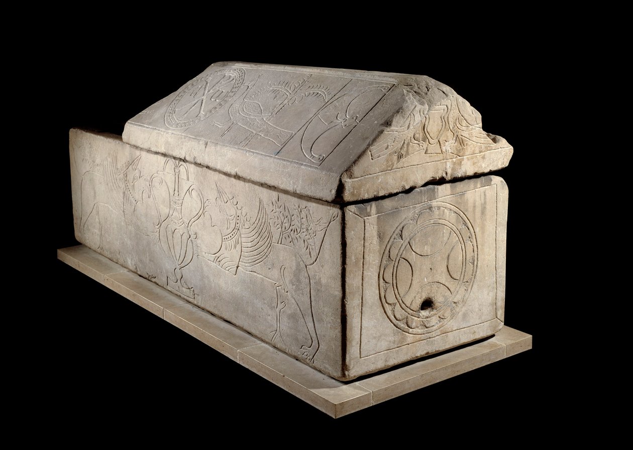 Arte merovingio: sarcófago de Charenton sur Cher de Merovingian