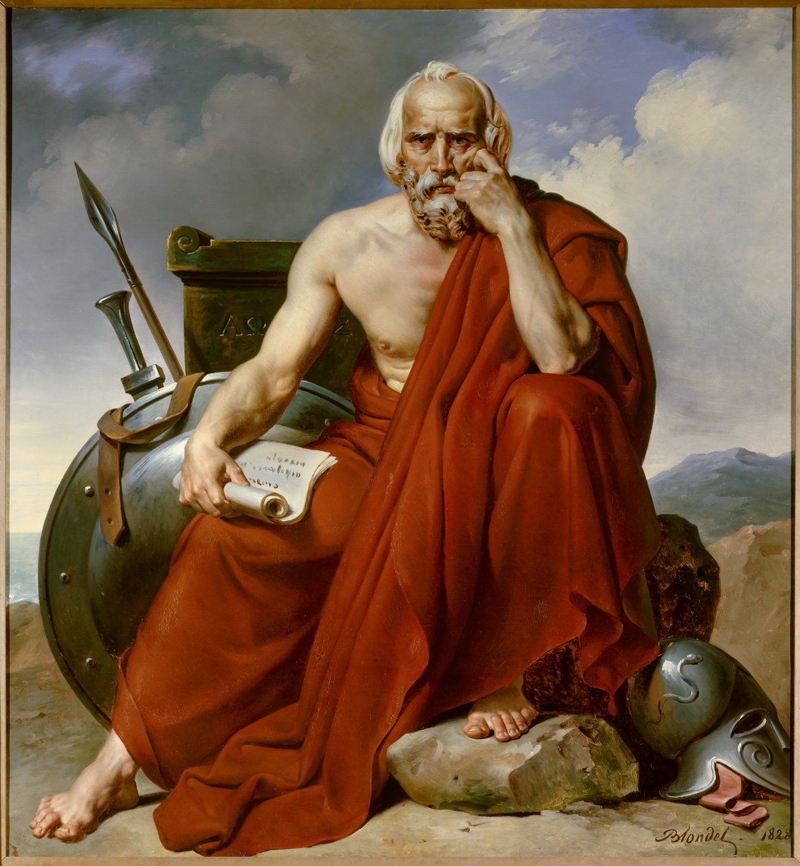 Retrato de Licurgo, legislador de Esparta de Merry Joseph Blondel