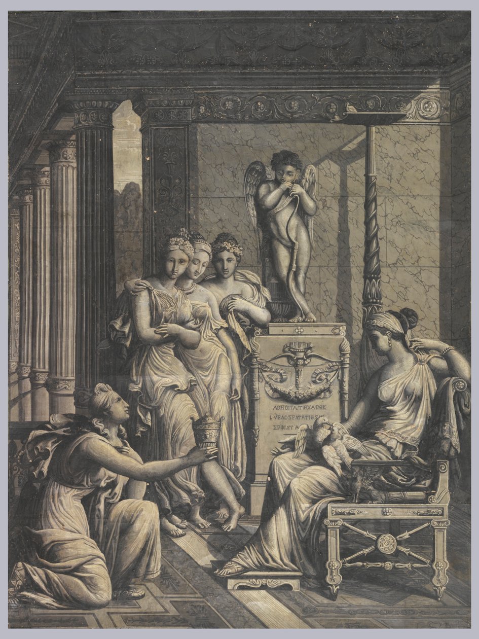 Psique llevando a Venus una copa de agua de la Fuente de la Juventud de Merry Joseph Blondel